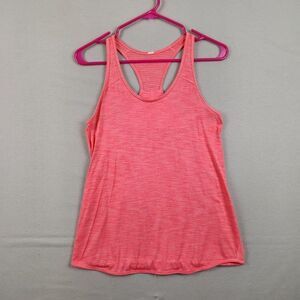 Lululemon Womens Racerback Pullover Yoga Tank Top Size 6 Pink Running Shirt